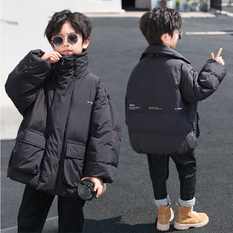 巴拉童年巴拉儿童男童羽绒服2026新款冬季加厚宽松中大童男孩痞帅