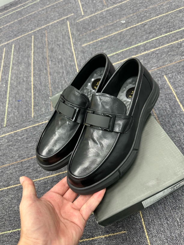 海真皮头层牛皮一脚蹬皮鞋05