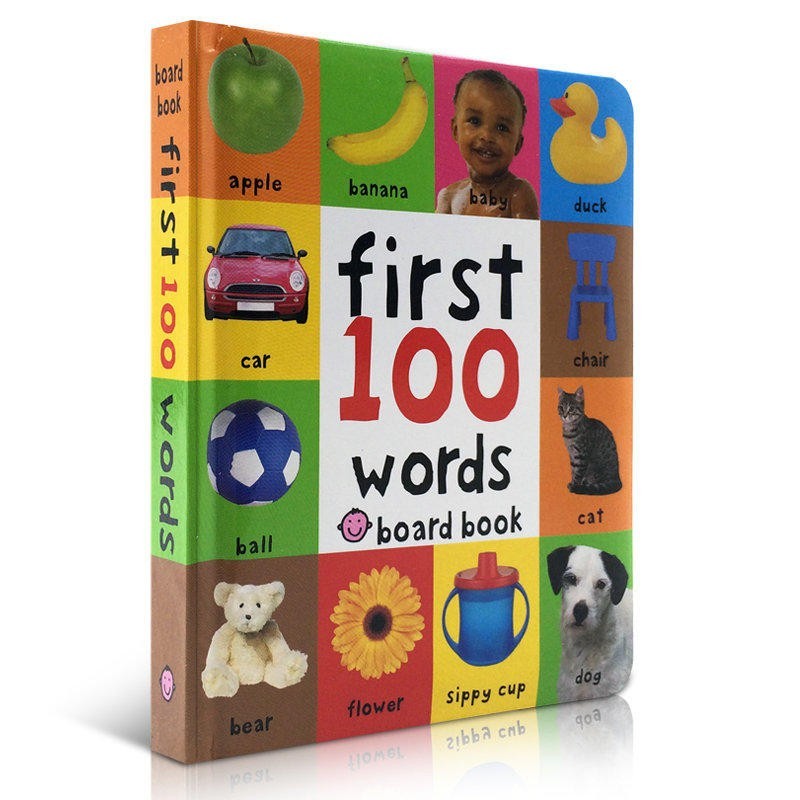 进口原版First 100 Words初级入门 一百个单词纸板书 新华正版 H