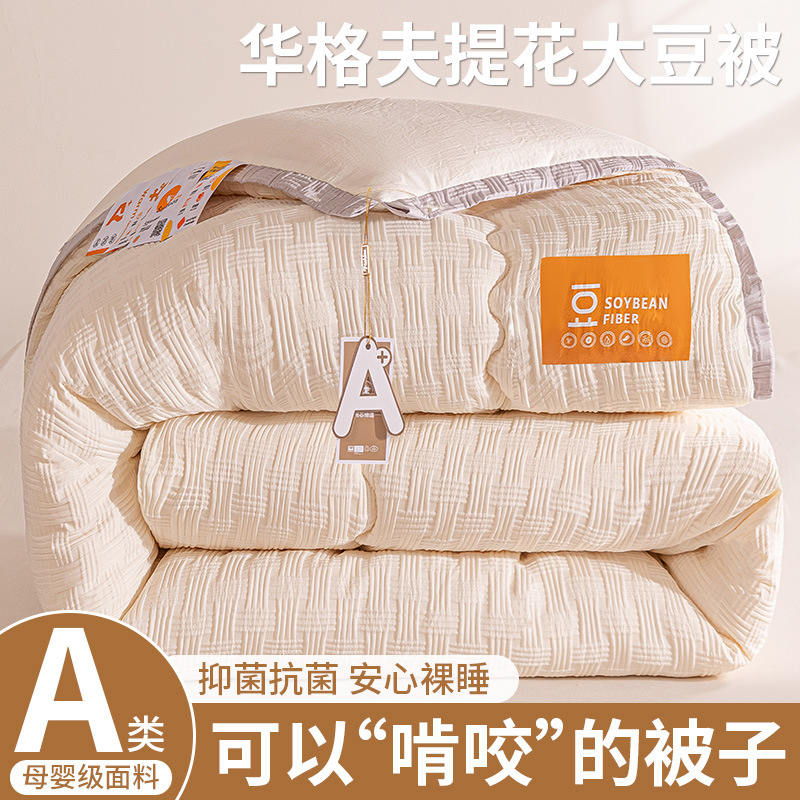 A类大豆纤维被子被芯棉被加厚保暖冬被四季通用被单人空调被家用