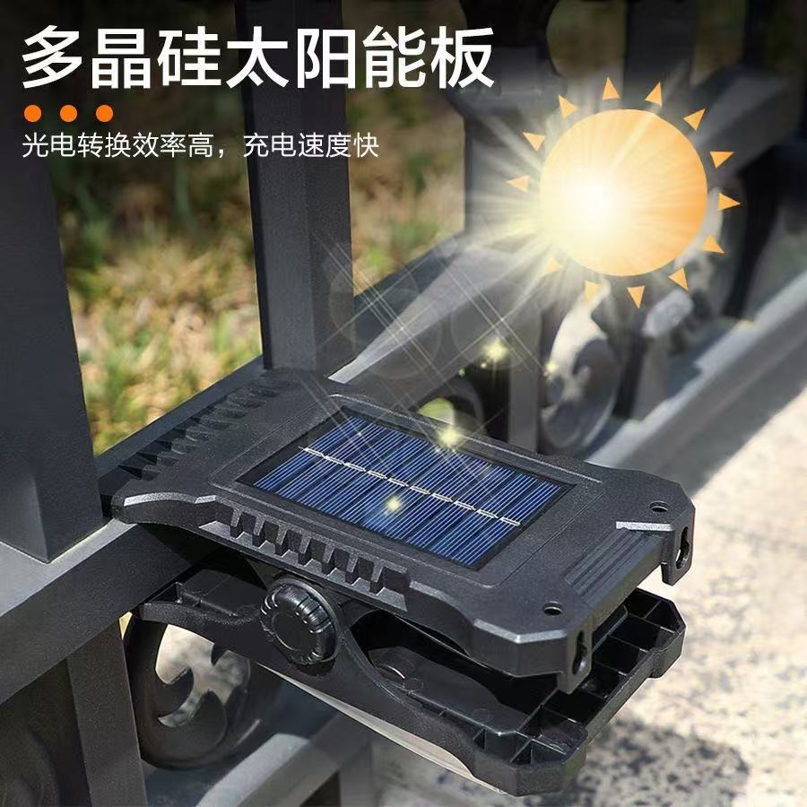 超亮太阳能夹子灯户外壁灯自动感应灯庭院家用照明免打孔防水路灯