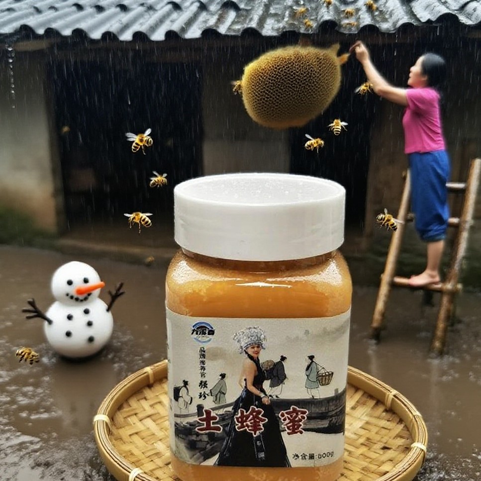 【强珍粉丝福利】2瓶•无添加纯正天然结晶土蜂蜜正宗山花成熟原蜜