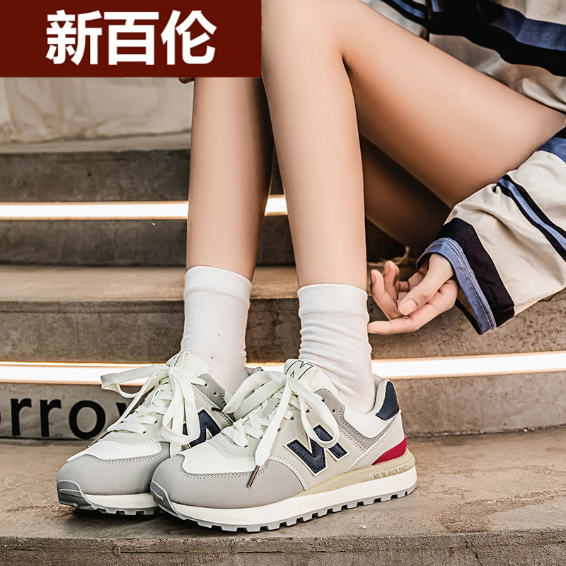 NEW BOLUNE/新百伦秋季男鞋透气圆头低帮男女鞋休闲运动跑步鞋女