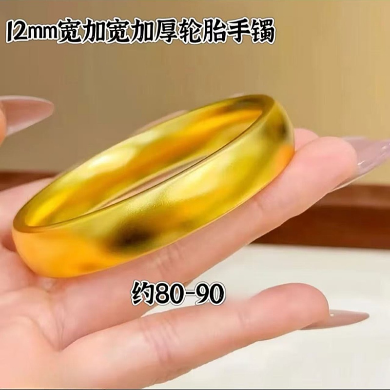 铜合金手镯 轮胎手镯加宽加厚古法传承实心细沙12mm高货版精工品