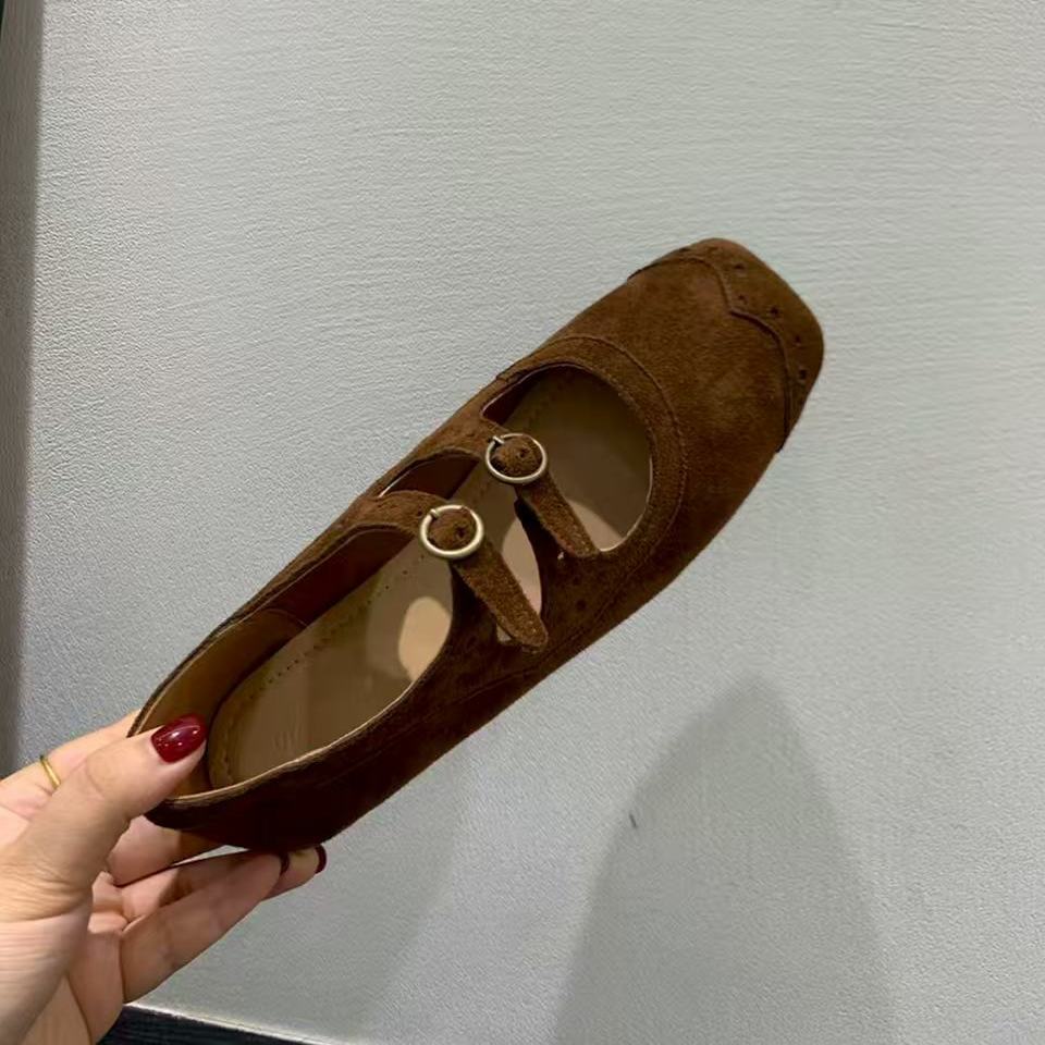 复古仙女风玛丽珍鞋芭蕾舞鞋女2025秋季新款韩版法式浅口单鞋女鞋