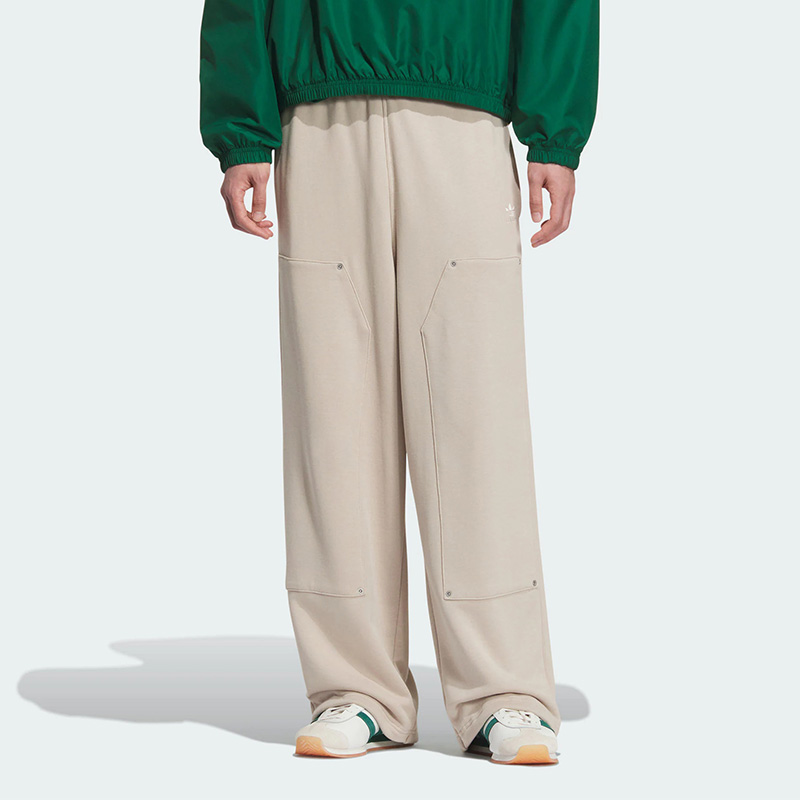 Adidas阿迪达斯三叶草男裤2025秋季新款简约复古百搭长裤KC2622