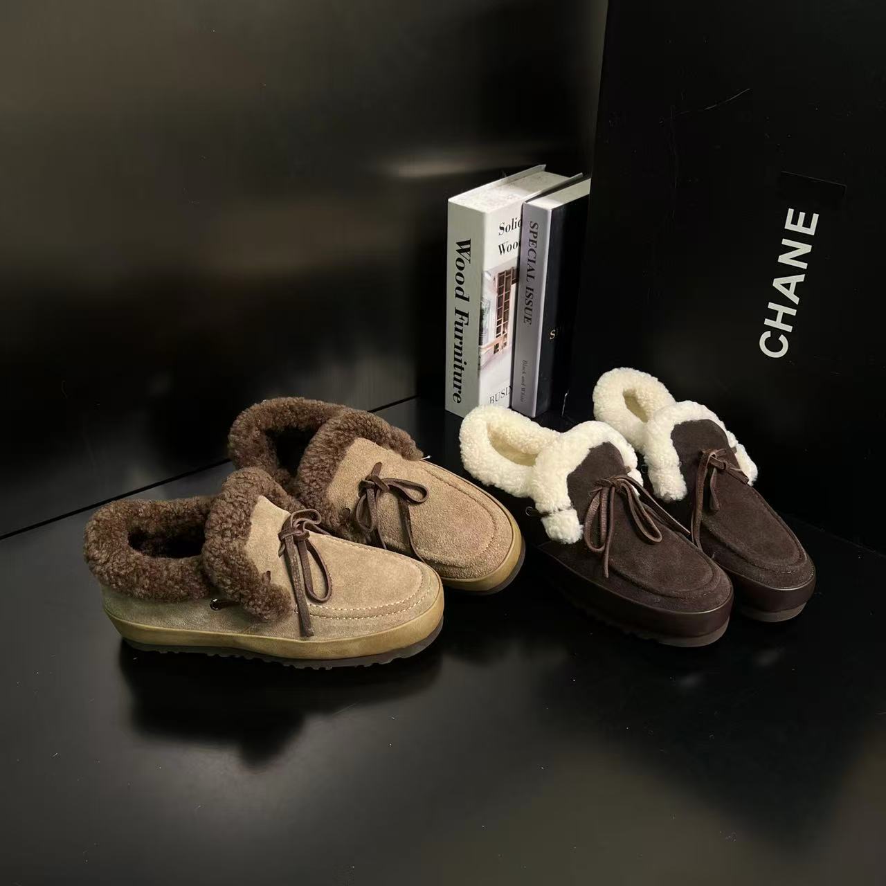 【苏打面包】乐福鞋女平底加绒2025冬季新款保暖勃肯鞋休闲80-92