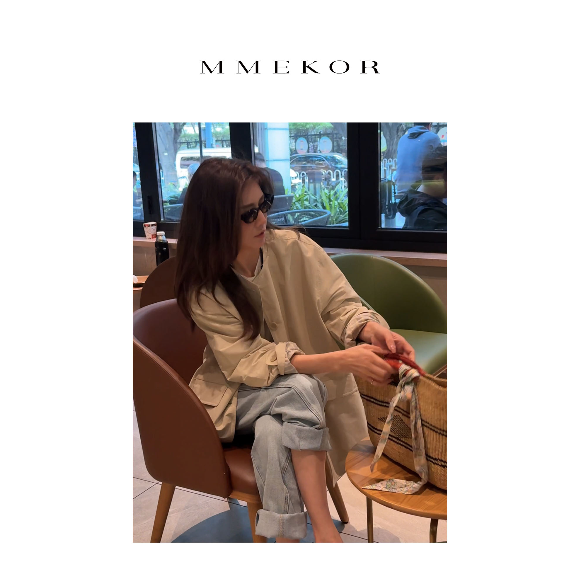 MMEKOR“波斯顿落日”外套 2025新款静奢老钱风时髦上衣 89102