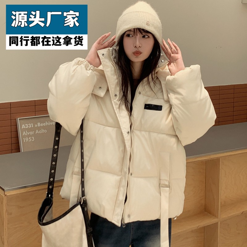 梵乐芬大码200斤冬季胖妹服女装面包服宽松加厚棉衣保暖棉