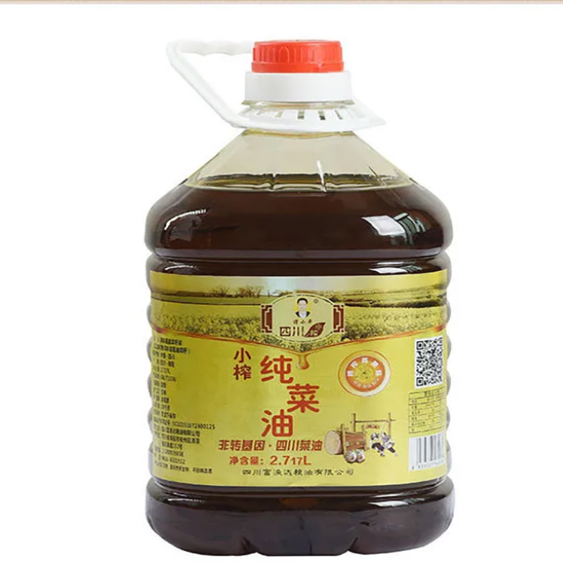 四川小榨浓香菜籽油厂家食用油餐饮商用家用2.7L大菜籽油现货代发