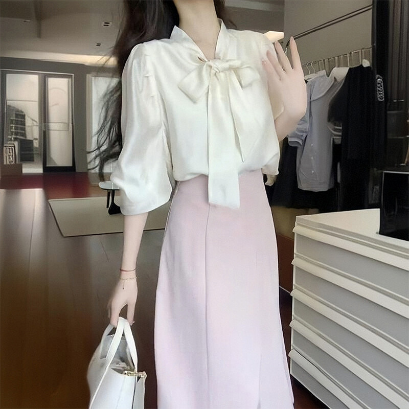 早秋季穿搭大方得体一整套巨好看的套装女2025夏上班通勤洋装子