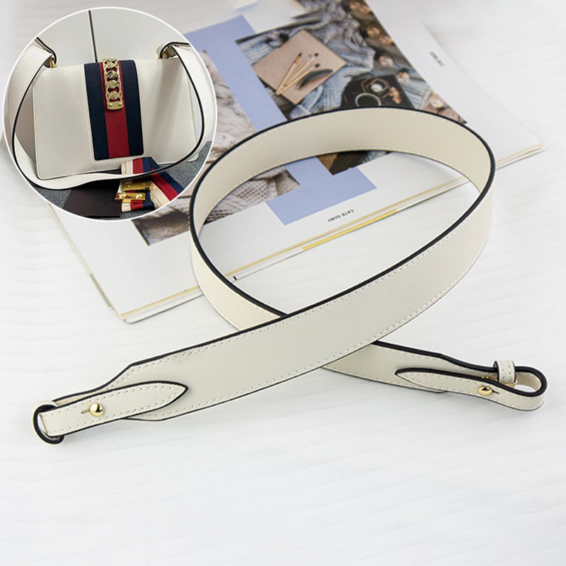 月思适用于古驰手提肩带斜挎包带配件替换gucci塞尔维亚真皮肩带