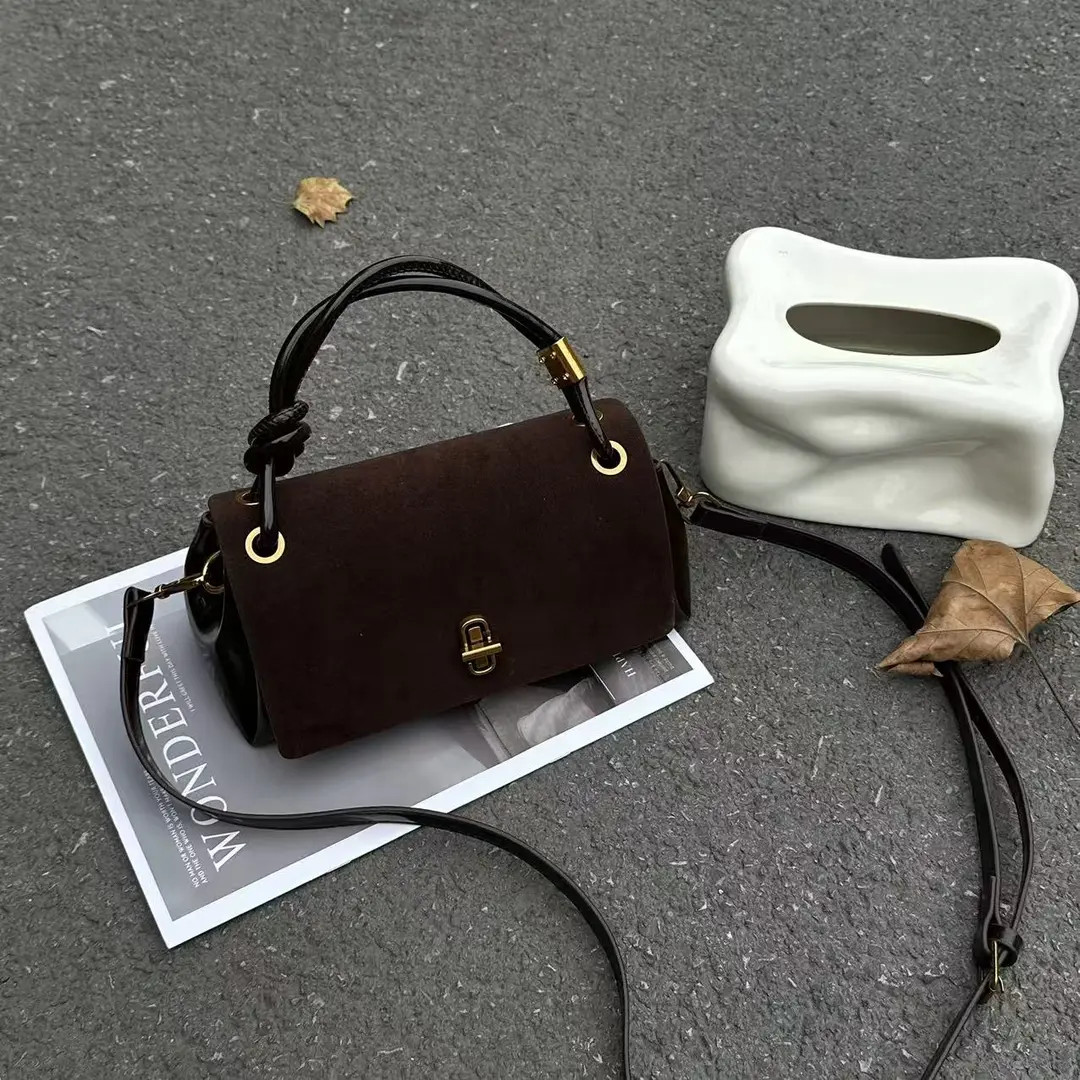 时尚百搭小众简约手提式可折叠防脏通勤风单肩包轻奢斜跨包手拎包