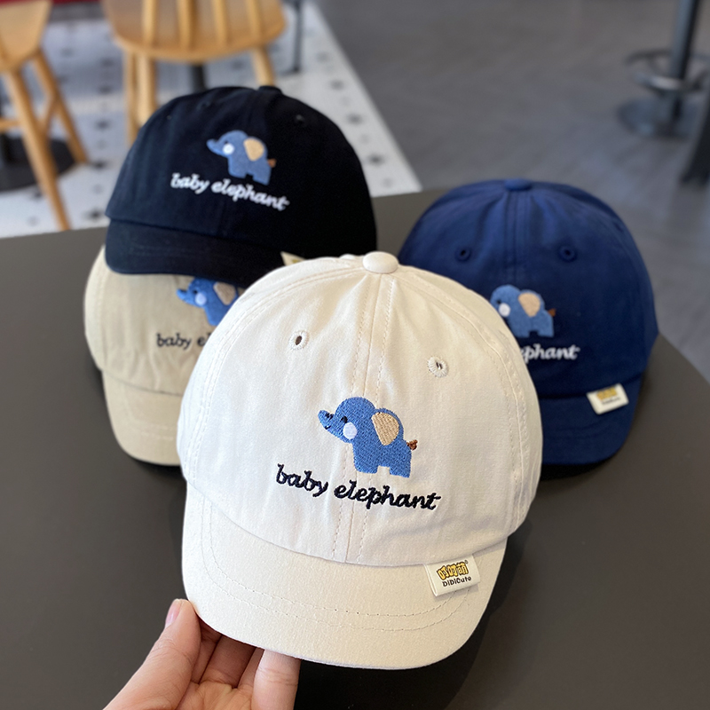 宝宝帽子春秋薄款鸭舌帽可爱超萌婴儿遮阳夏季男宝儿童棒球帽春潮