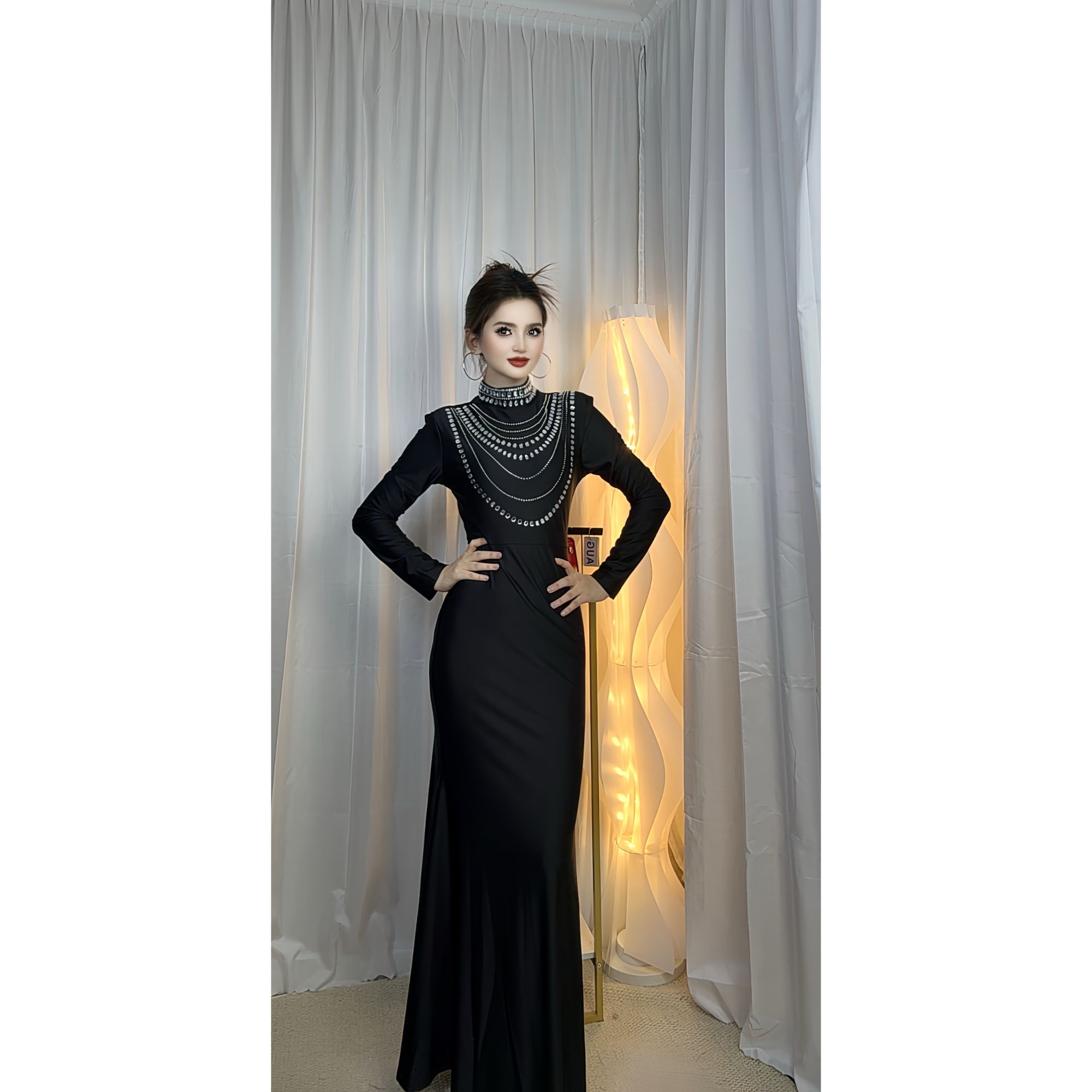 59022【包邮】新款高级感时尚显瘦女装连衣裙