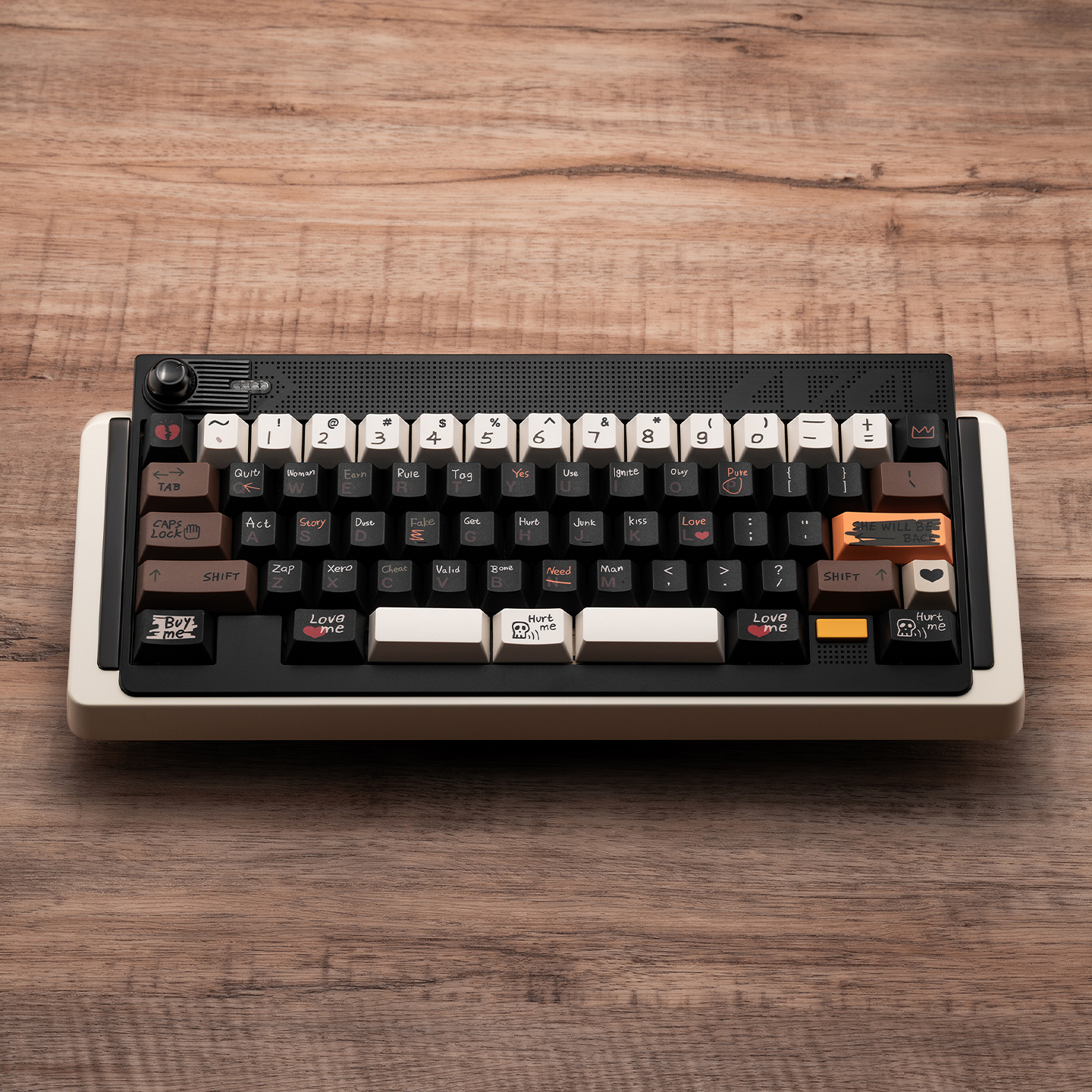 复古爱情故事机械键盘键帽PBT热升华客制化原厂适配Wooting/迈从