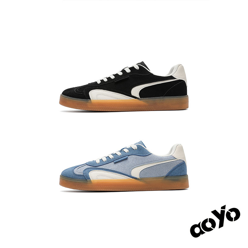 aoyo 复古德训鞋 夏季新款复古百搭休闲板鞋