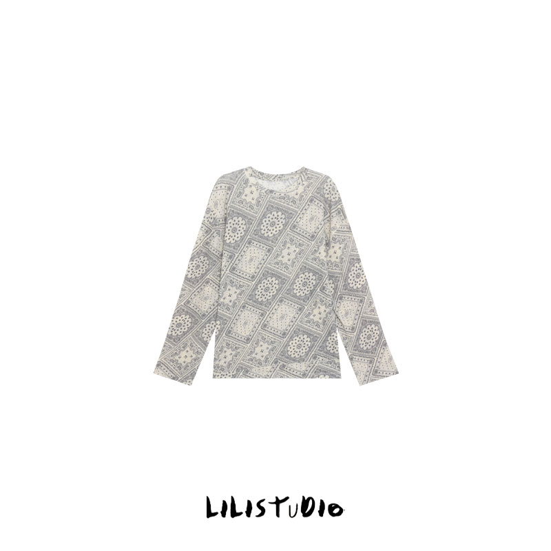 PCNY「复古几何」不理理夏季新款女装设计师洋气休闲百搭t恤