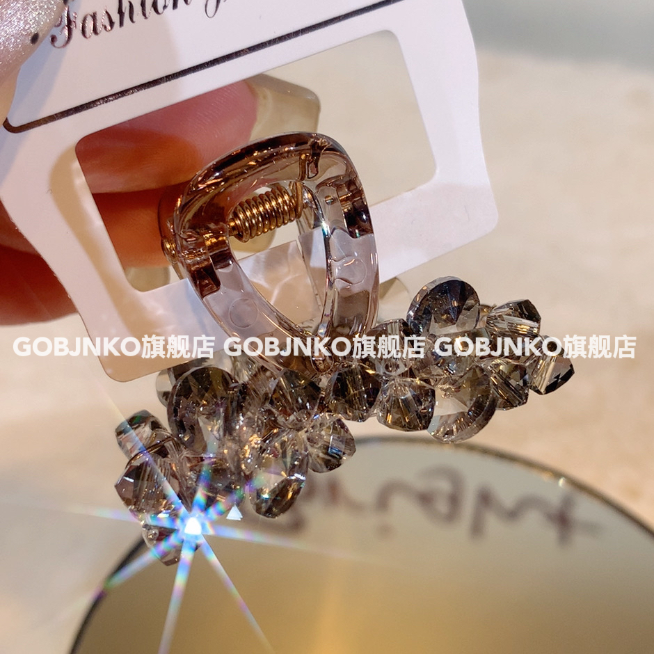 GOBJNKO法式少女风小抓夹女仙女风日韩发夹夹子简约边夹芭蕾风