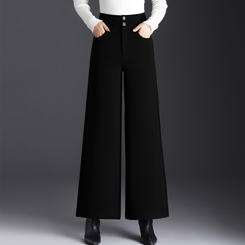 【西装布料】阔腿裤春秋2025洋气经典版型大脚裤通勤休闲百搭长裤