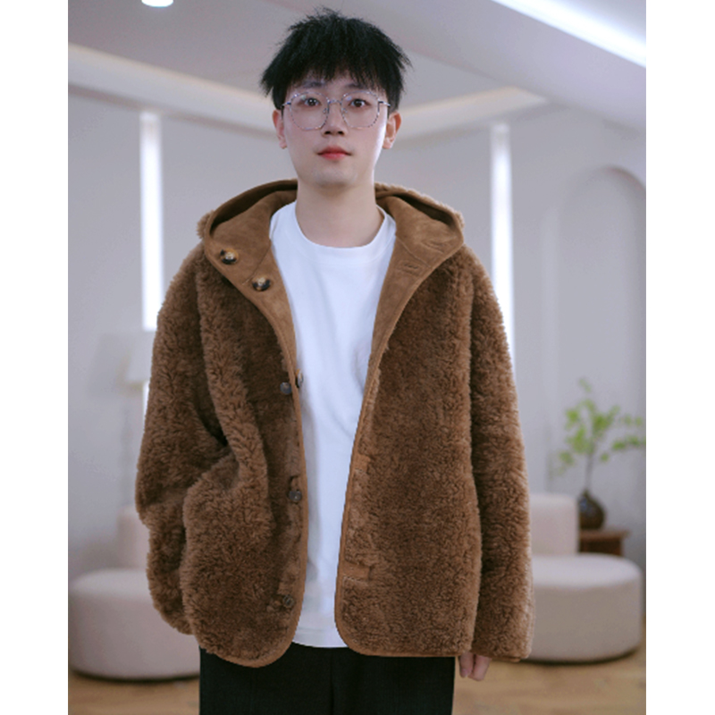 HANYU/韩禹TF217新款100%羊毛外套时尚保暖显瘦
