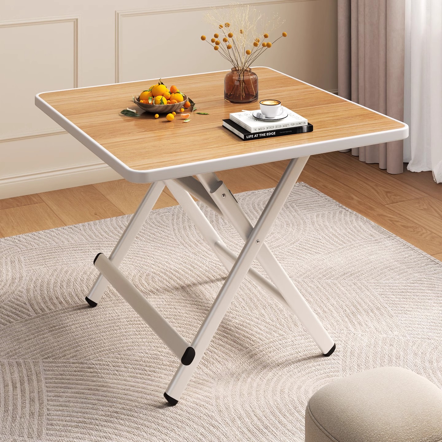 餐桌家用小户型长方形饭桌摆摊便携式可折叠桌吃饭桌简易加长桌子