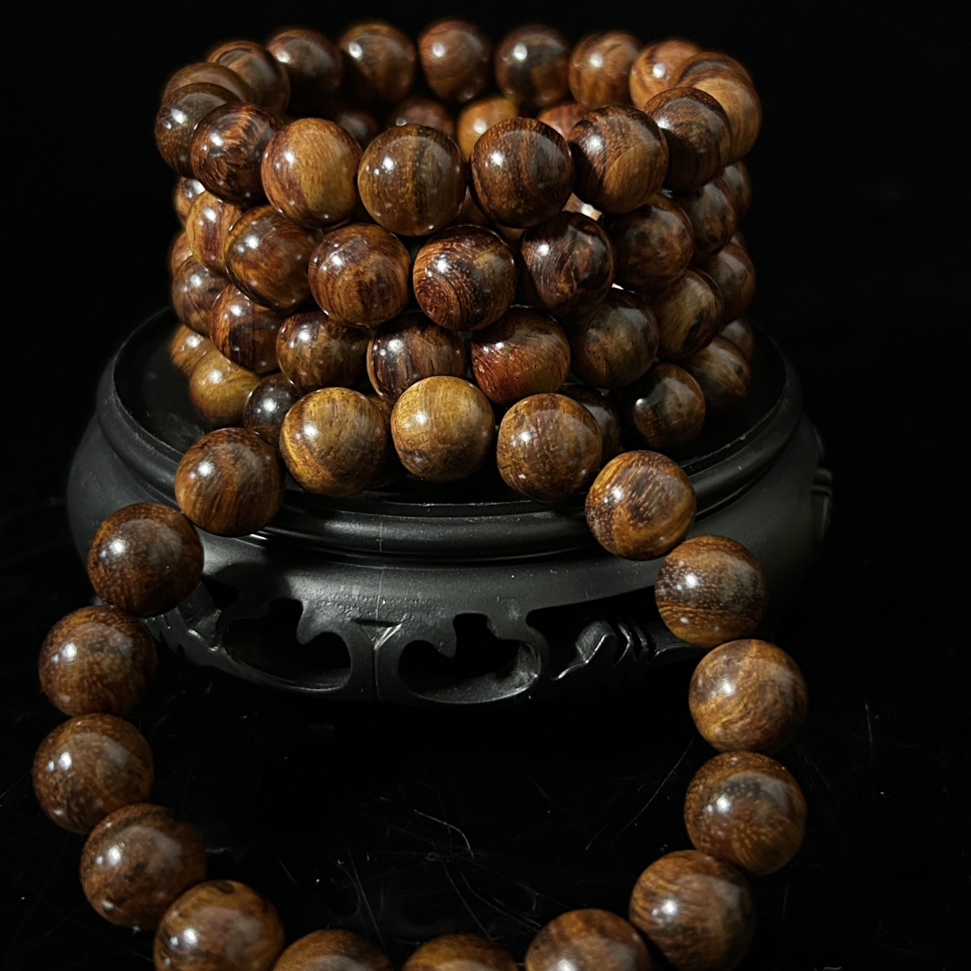 海南正宗黄花梨1.2mm圆珠，海南正品黄花梨