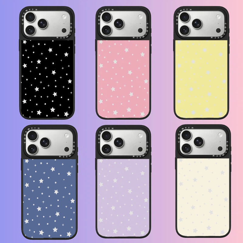 【波点星星镜面】适用于iPhone17苹果磨砂简约防滑防摔手机壳保护套