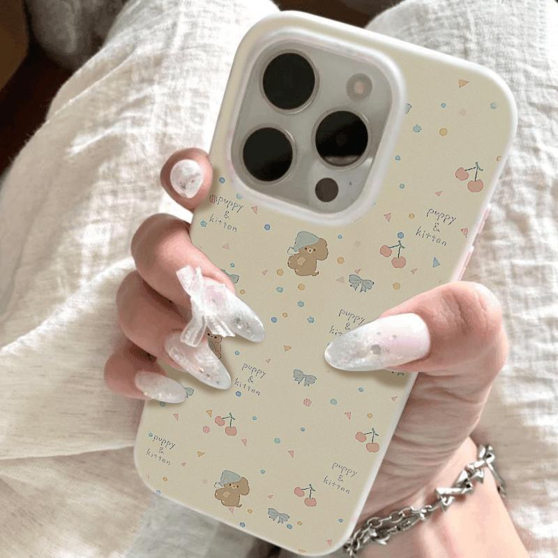 奥菲顿彩点睡帽猫狗适用iPhone16/15promax果冻手机壳苹果13/12套