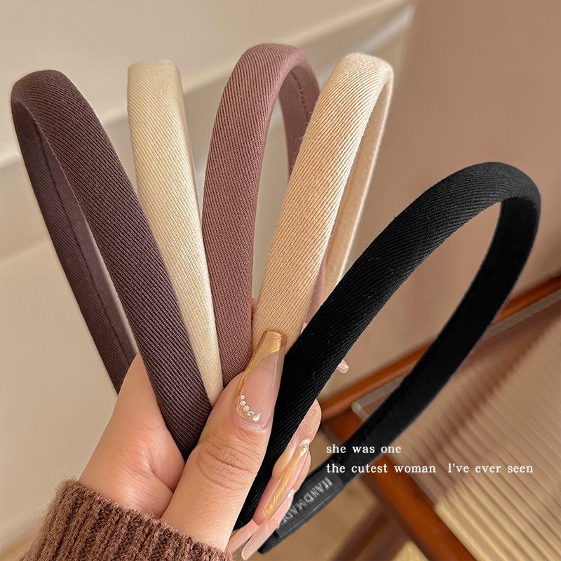 简约美拉德细发箍女夏季高颅顶压发头箍2023新款洗脸防滑发捆头饰