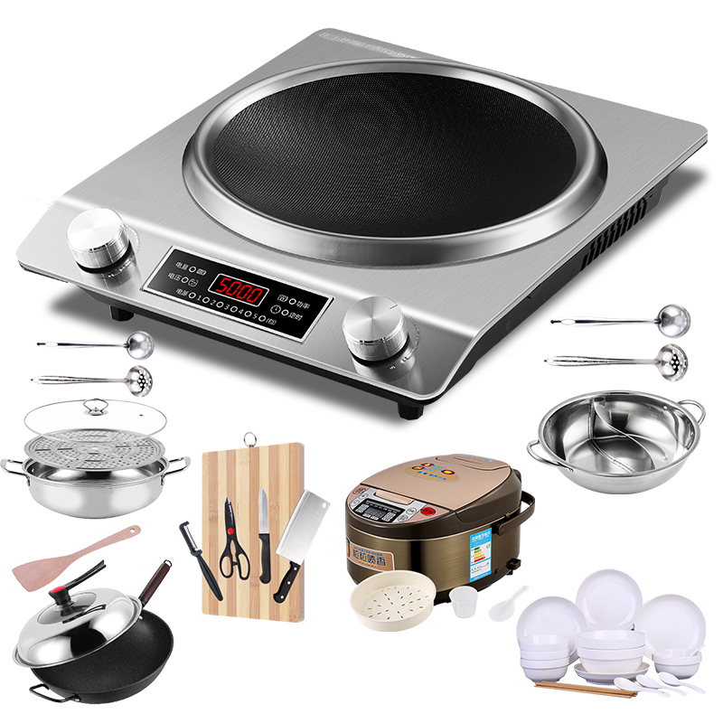 SLIOCR苏泊电磁炉家用凹面大功率多功能防水商用炉灶凹型猛火灶