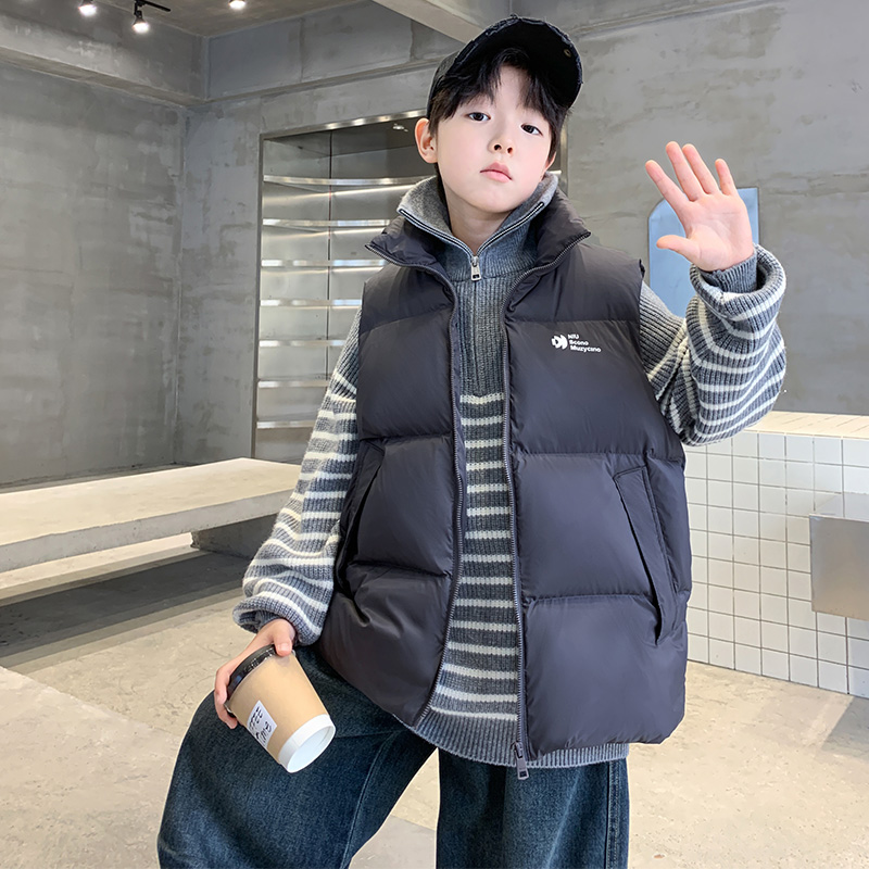 儿童冬装棉马甲2026新款男童秋冬款男孩冬季外穿加厚保暖马夹外套