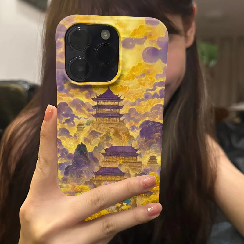 【黄金山河】新款国风适用iPhone16苹果15promax手机壳14pro小众13