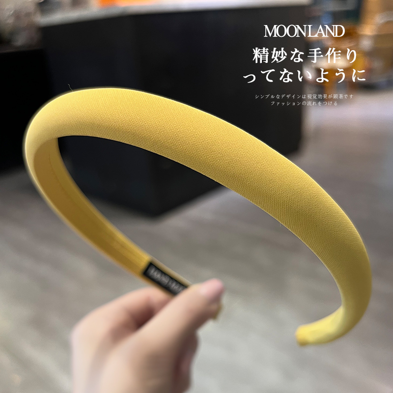 Moonland/慕阑简约纯色细款发箍 高级感气质发卡外出百搭头箍发捆