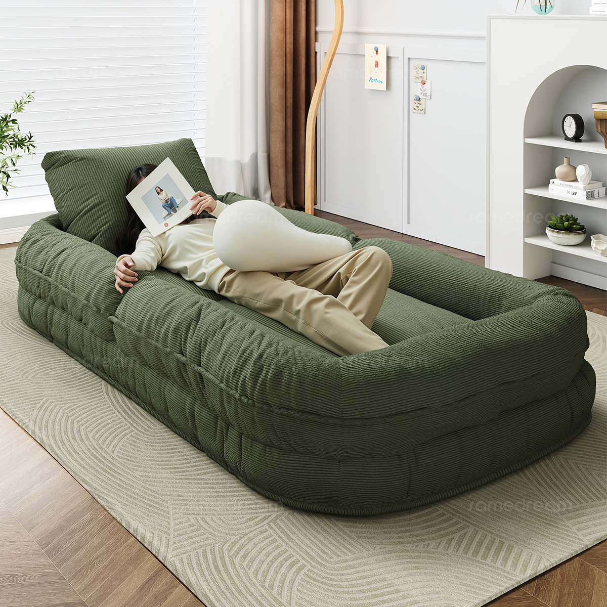 人类狗窝懒人沙发可躺可睡午休可折叠卧室小沙发榻榻米沙发床两用