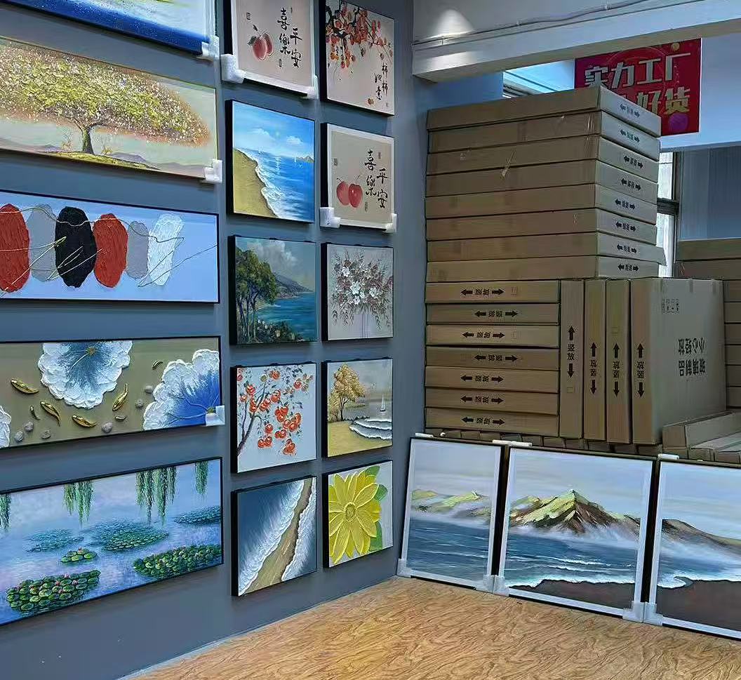 【L黎】A百搭时尚餐厅玄关沙发背景挂画1