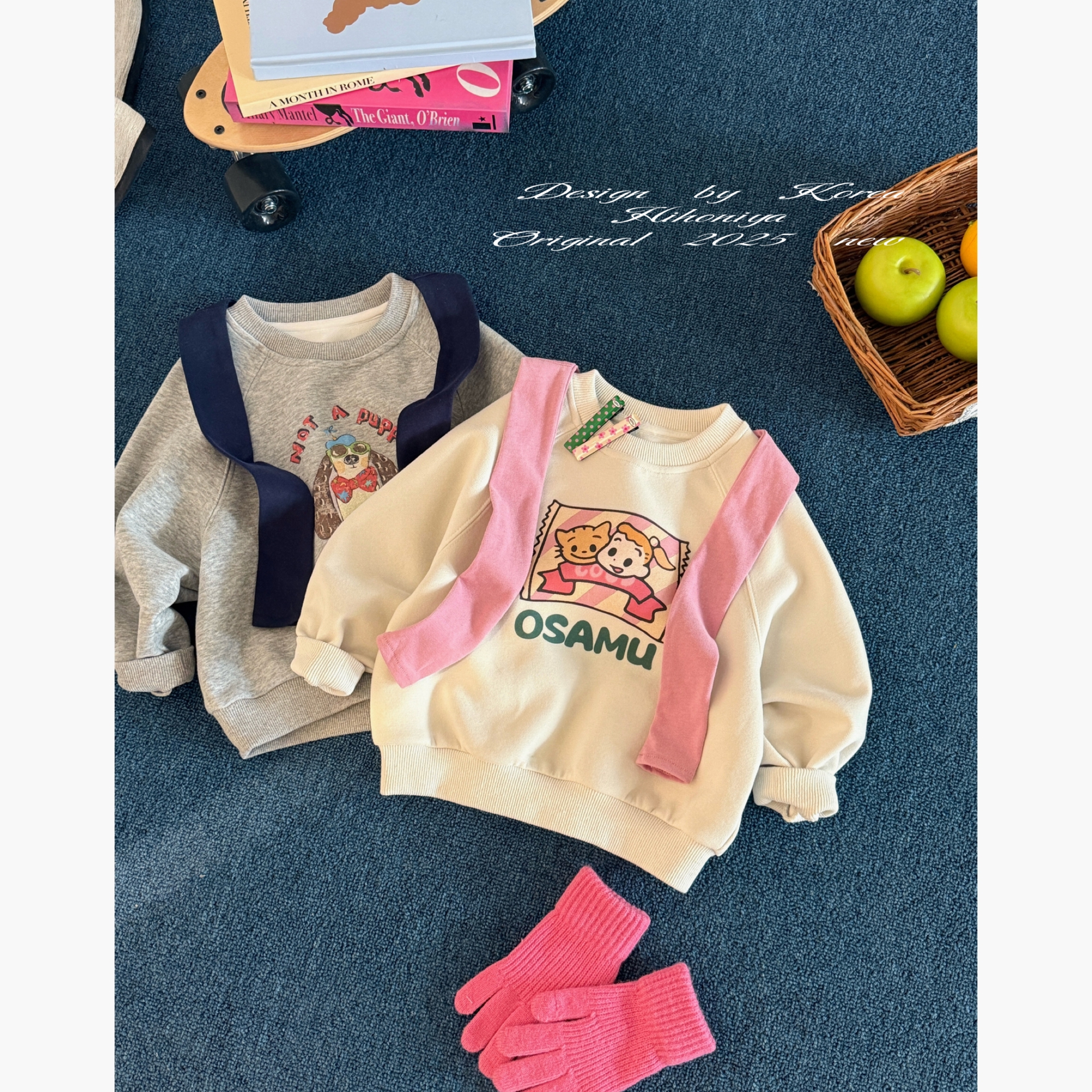 【甜豆baby】七Hihoniya~2025秋季亲子卡通动漫宽松减龄披肩卫衣