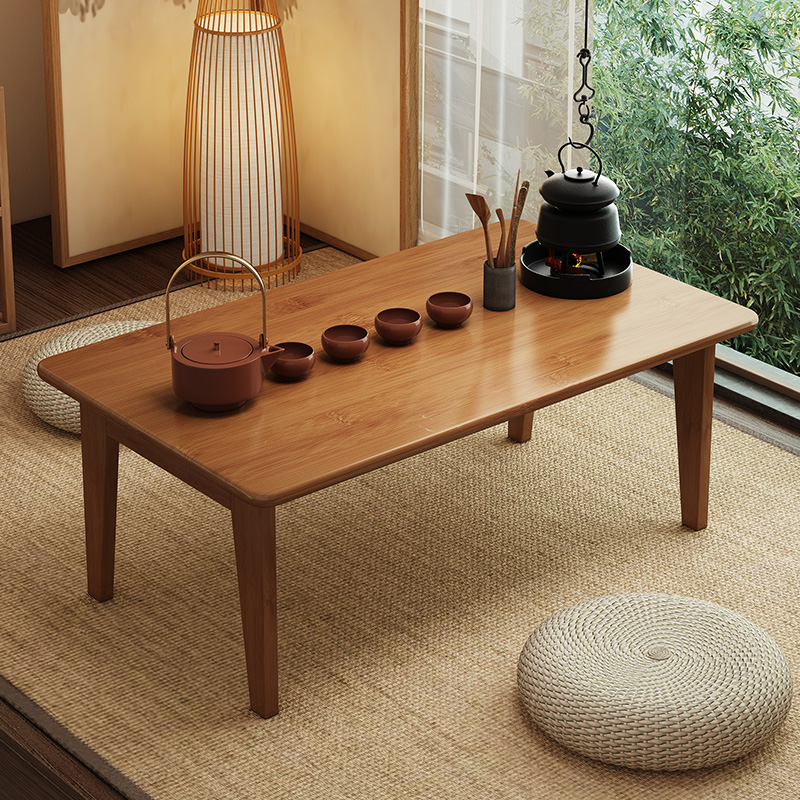 折叠桌家用飘窗桌炕桌榻榻米阳台茶桌卧室床上多功能日式小矮桌子