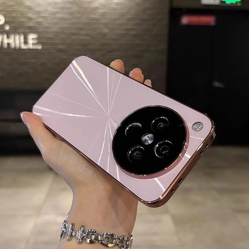 镭射CD纹电镀适用oppofindx8S/X8S+手机壳全包防摔防滑条创意简约