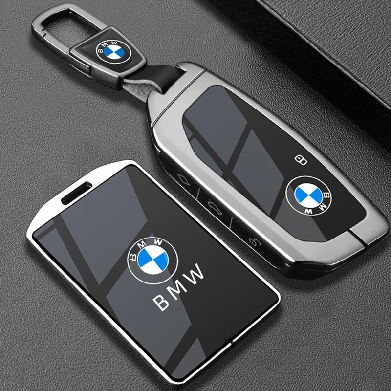 适用宝马卡片钥匙套24款X5扣5系530li金属535le男7系卡套X1X6X7壳