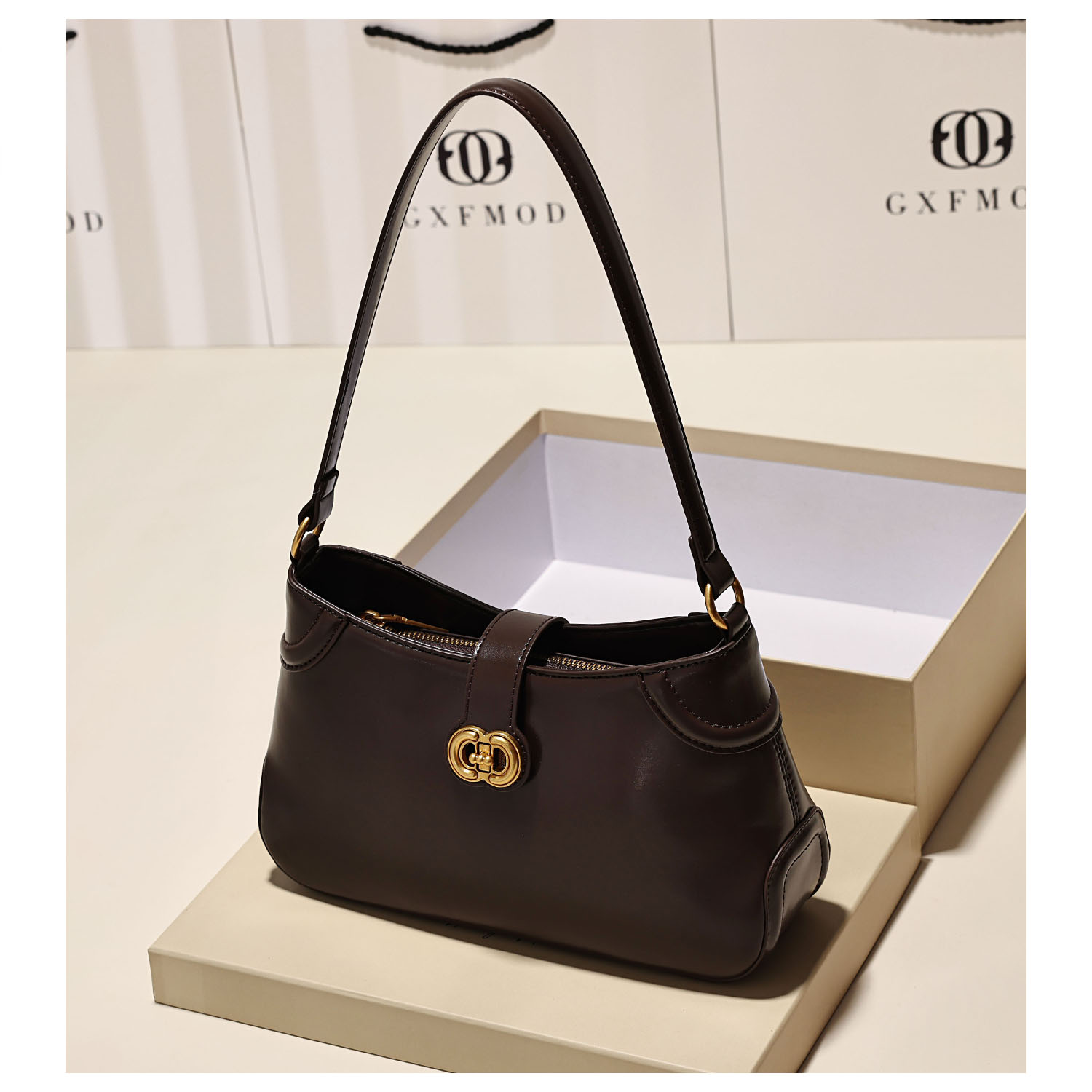 GXFMOD原创设计高级感法式腋下包女2025新款时尚氛围感单肩斜挎包