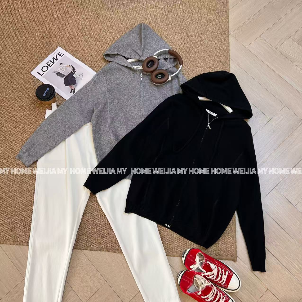 【WJ】秋款丽88872两色针织外套上衣（1-4）