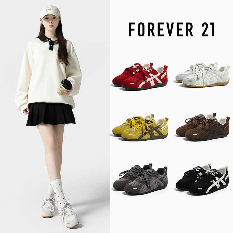 双11好物F21增高5cm德训鞋橡胶防滑底秋季新款透气时尚内增高鞋