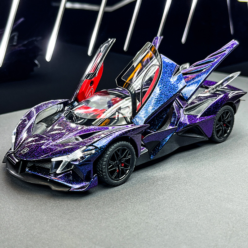 大号阿波罗太阳神车模型仿真合金小汽车男孩赛车玩具跑车收藏摆件