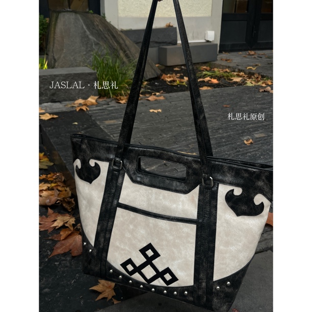 札思礼｜原创“游牧”民族风花纹托特包可单肩可手提时尚休闲包