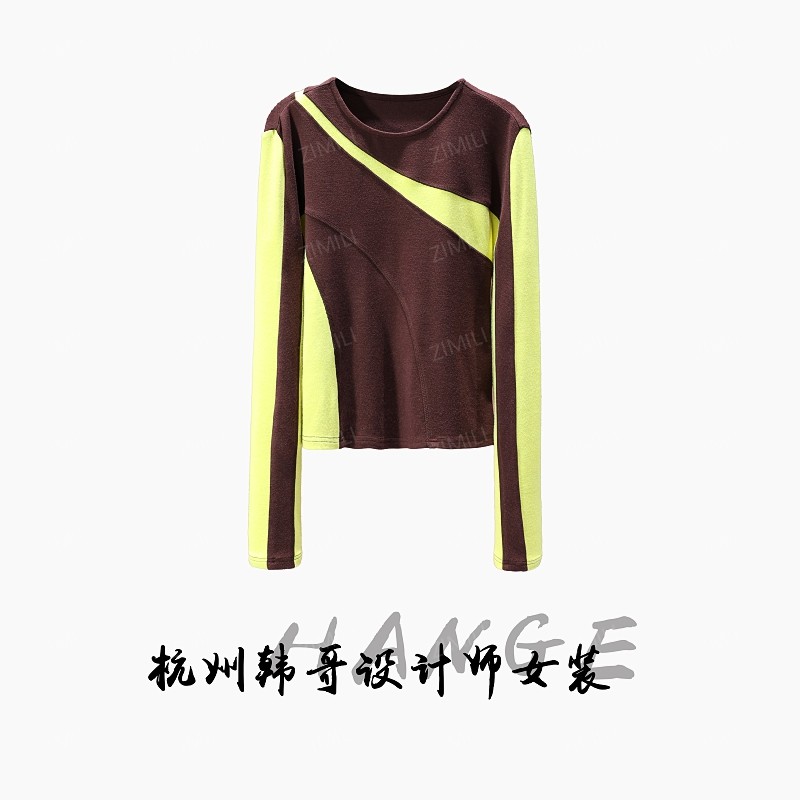 【韩哥欧货女装】冬季加厚羊毛《咖啡色》高弹显瘦打底上衣26390-K0