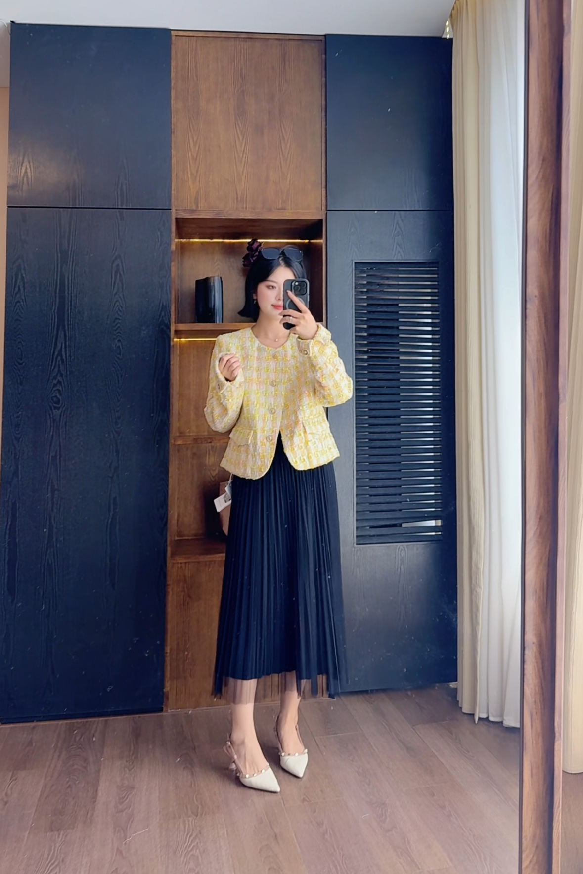 MSSY美舒尚衣，粗花呢时尚圆领小香风外套60085