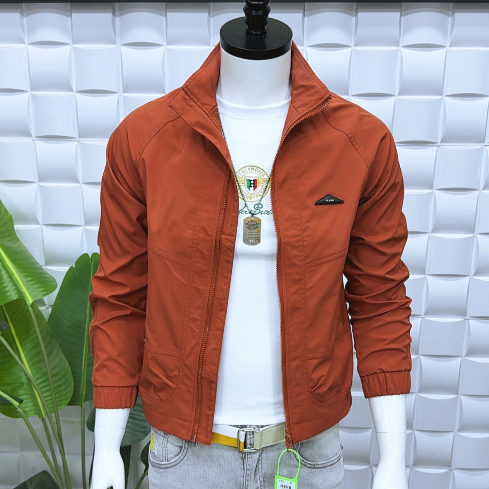 新款男立领夹克6701修身版潮流时尚百搭男装外套上衣