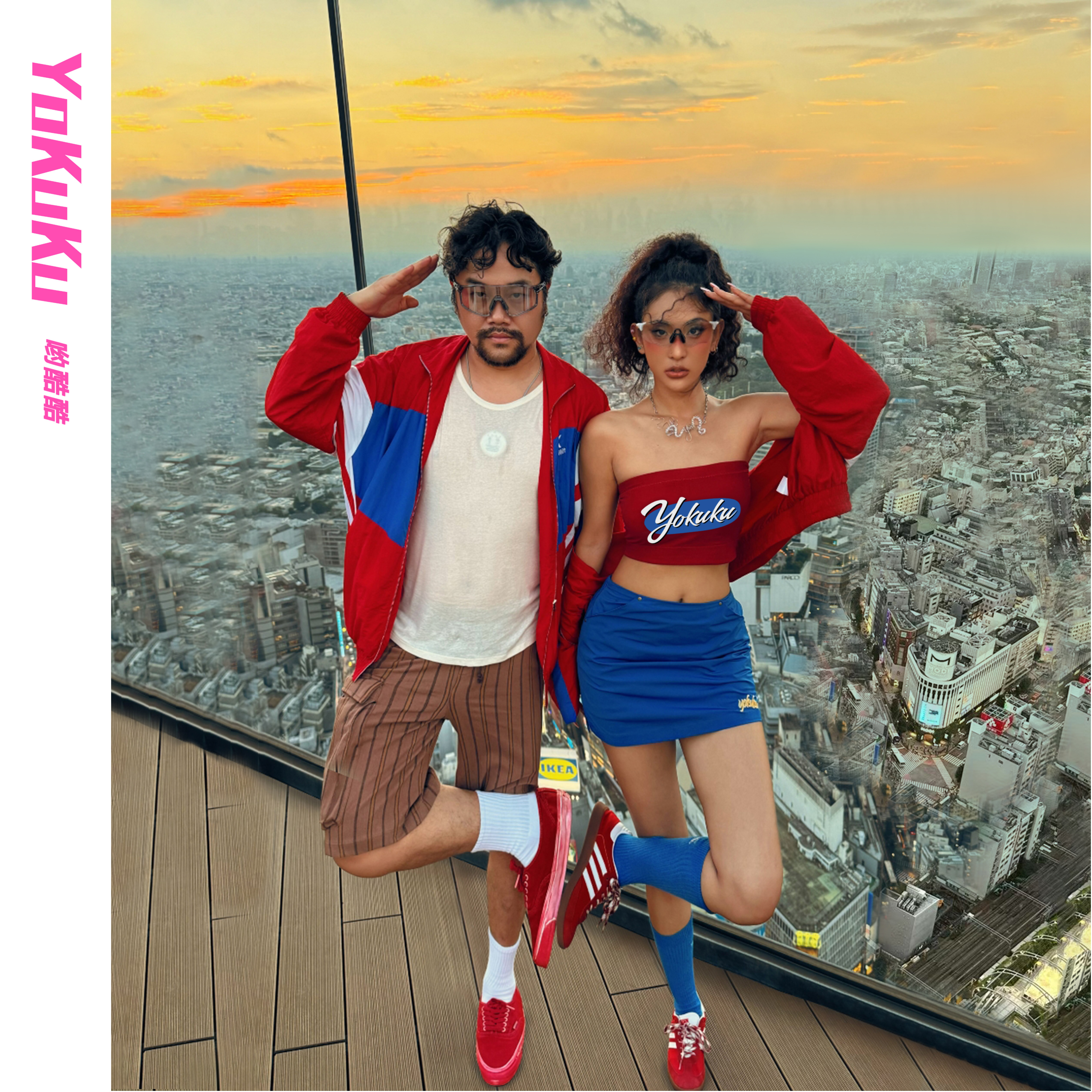 哟酷酷(晨昏与四季)美式复古运动风宽松休闲百搭冲锋衣情侣外套