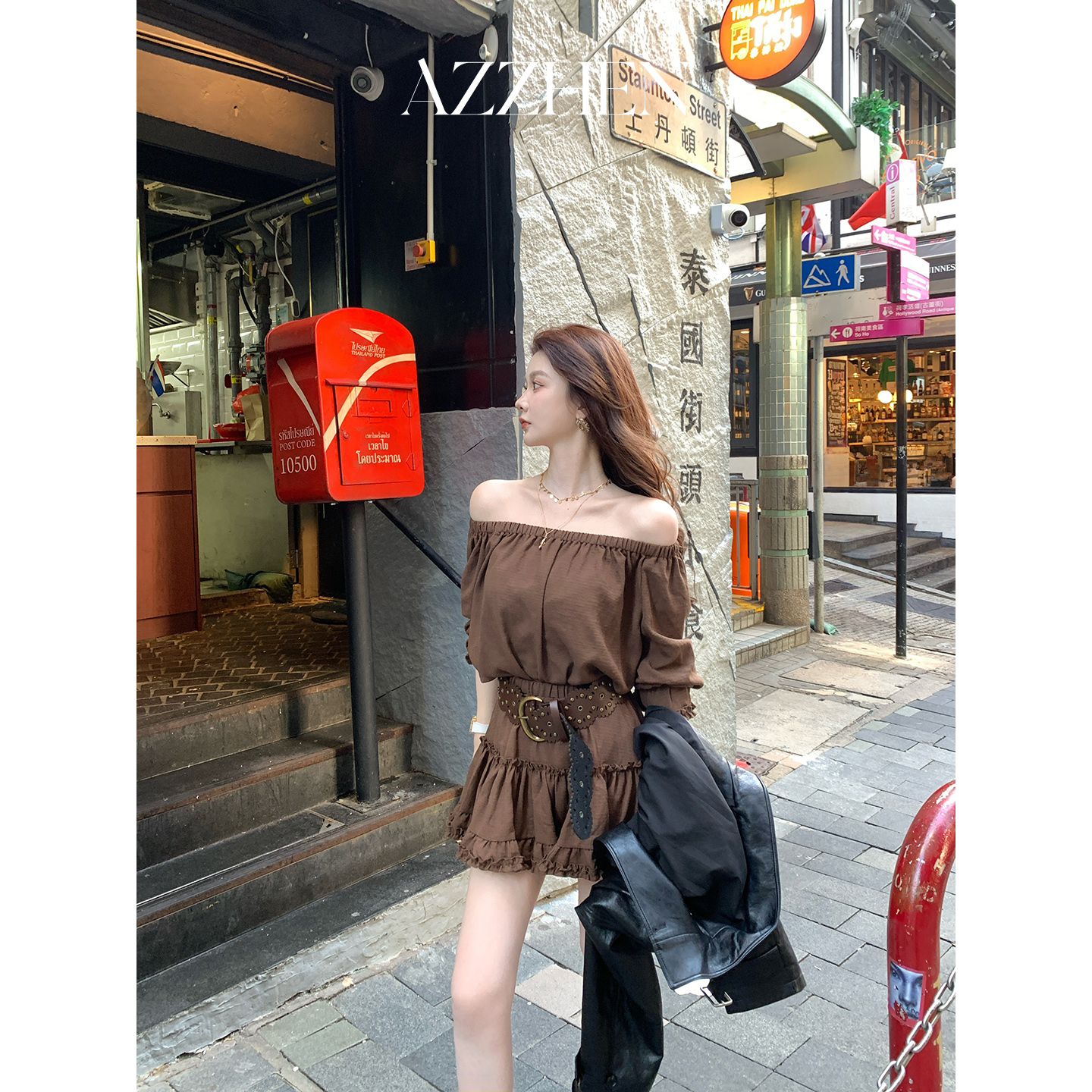 （七夕新款）AZZHEN【西部女神】美拉德复古氛围感套装AZ4KSZ63-SZ